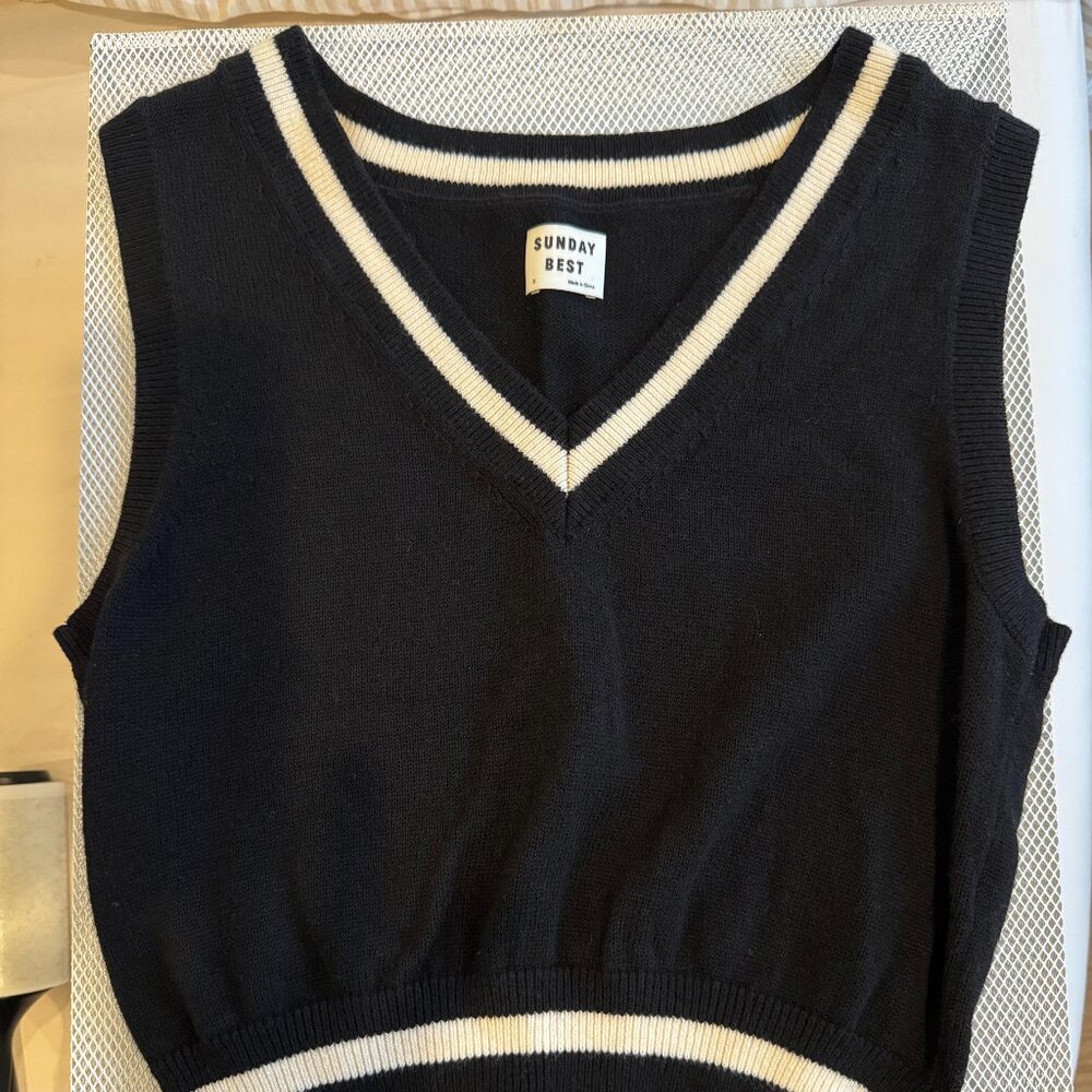 Sunday Best Cropped Sweater Vest
